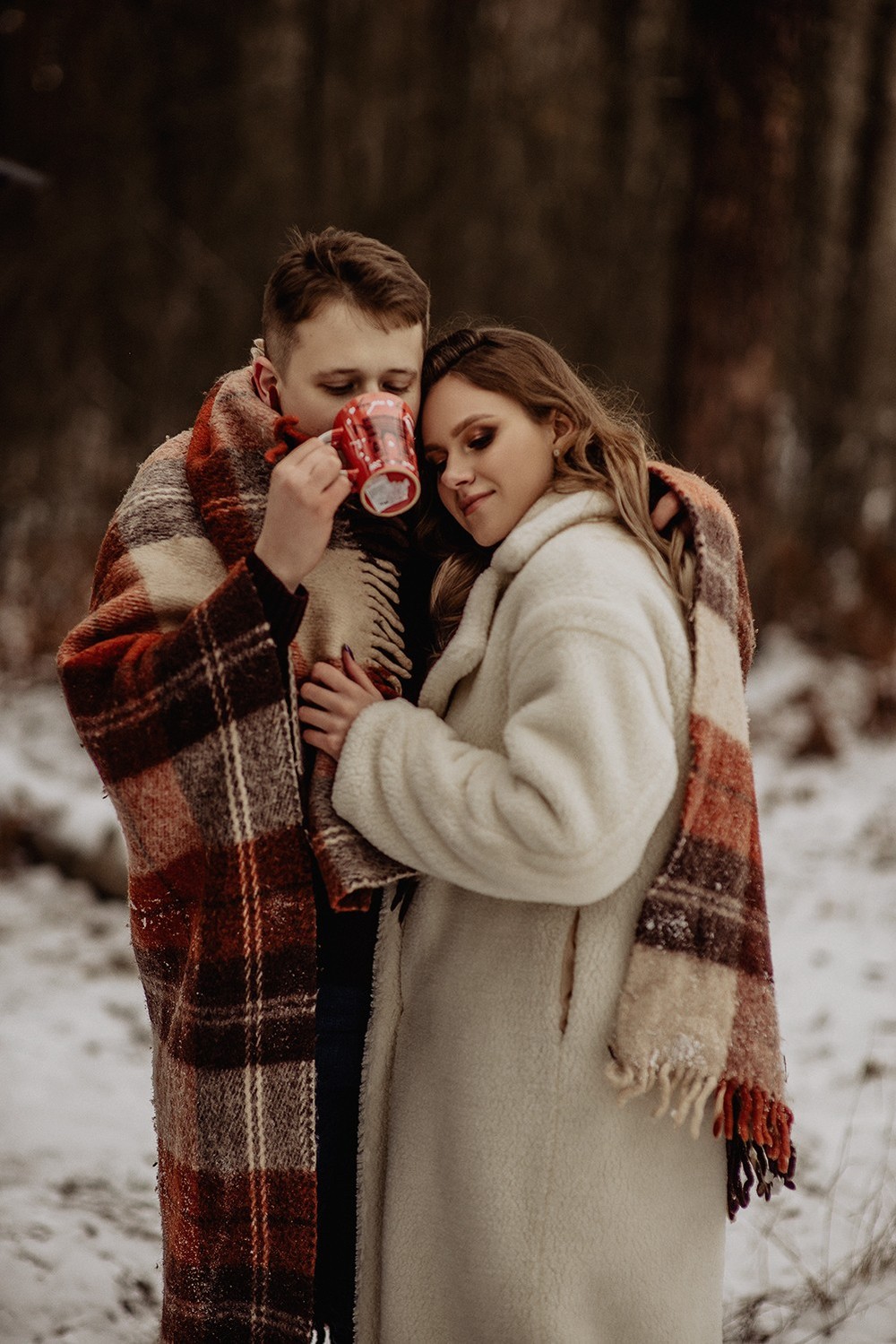 Свадебная фотосъемка и лав стори - Снежная lovestory