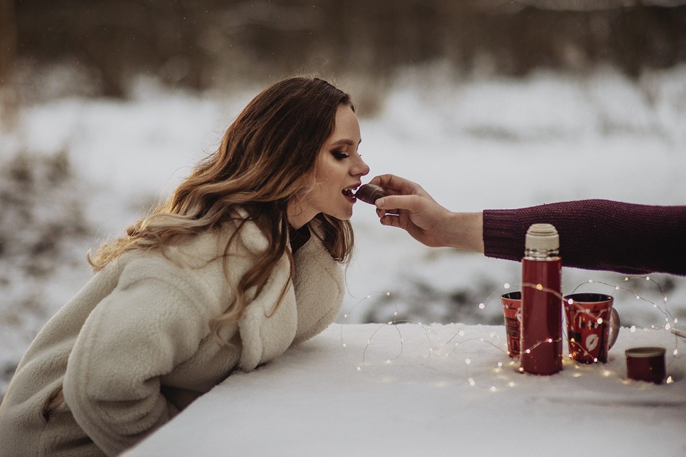 Свадебная фотосъемка и лав стори - Снежная lovestory
