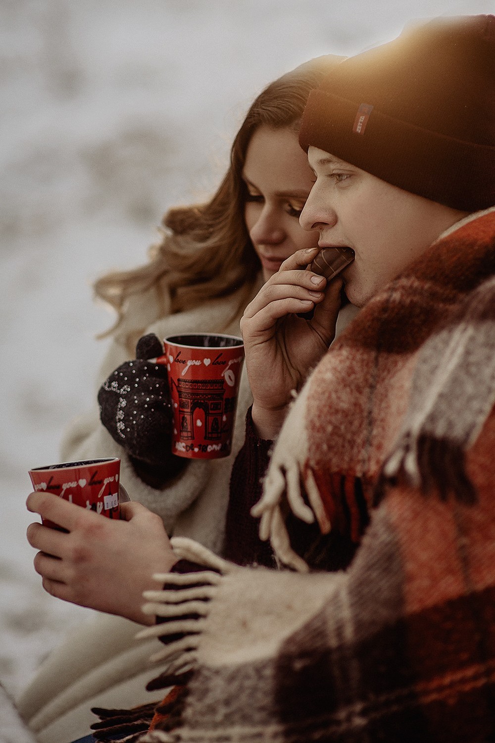 Свадебная фотосъемка и лав стори - Снежная lovestory