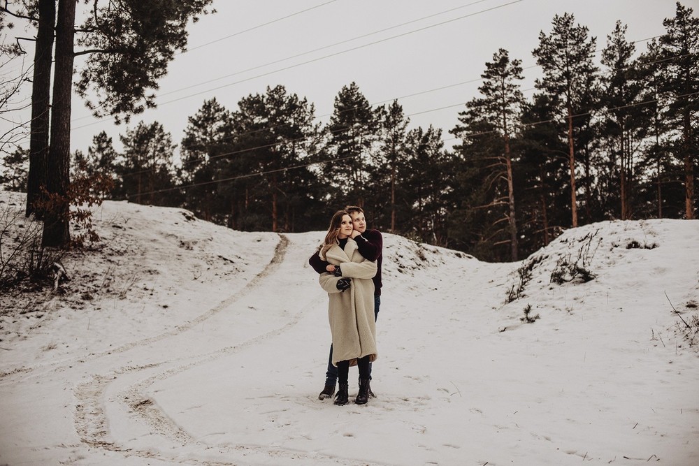 Свадебная фотосъемка и лав стори - Снежная lovestory