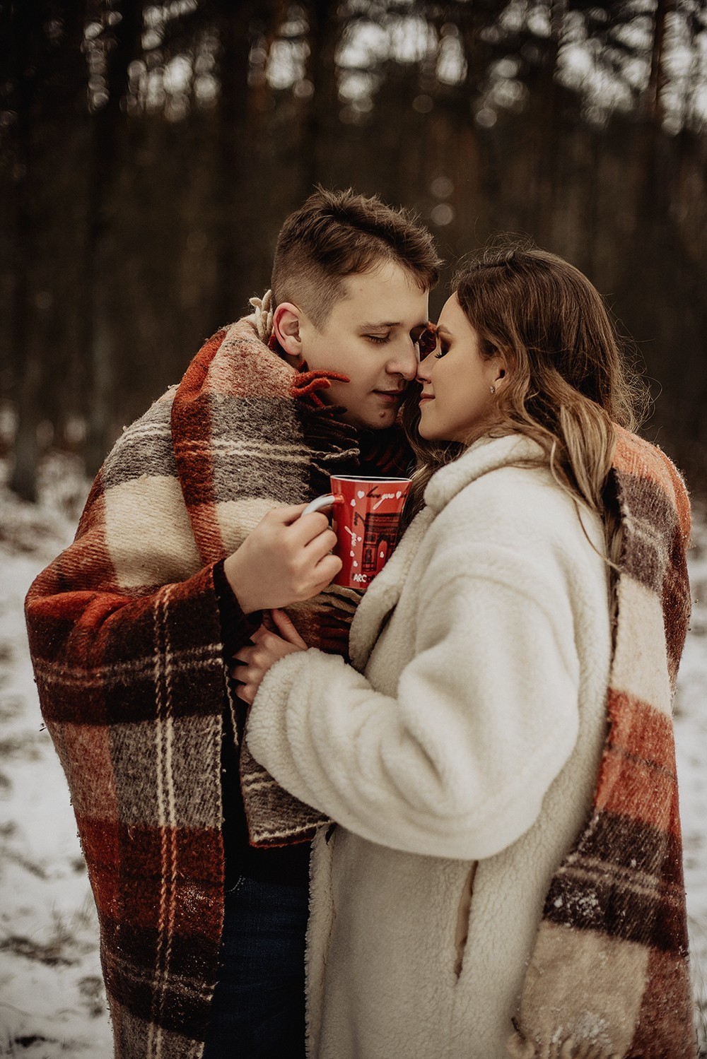 Свадебная фотосъемка и лав стори - Снежная lovestory