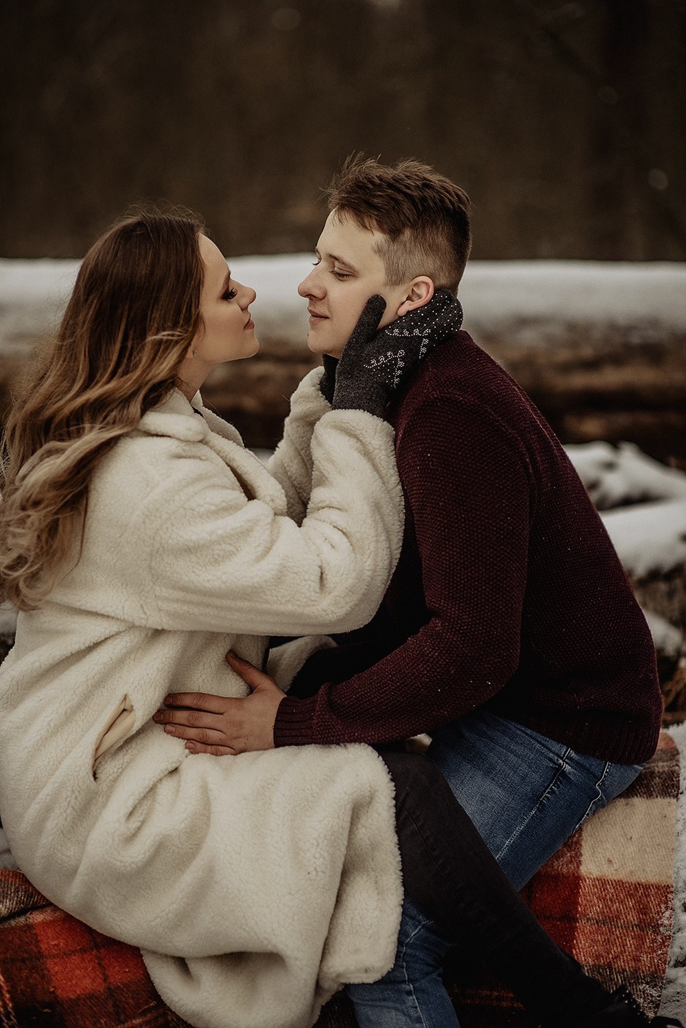 Свадебная фотосъемка и лав стори - Снежная lovestory