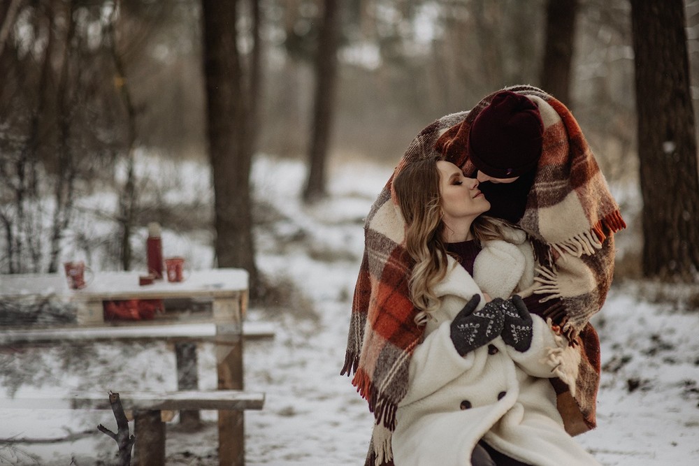 Свадебная фотосъемка и лав стори - Снежная lovestory