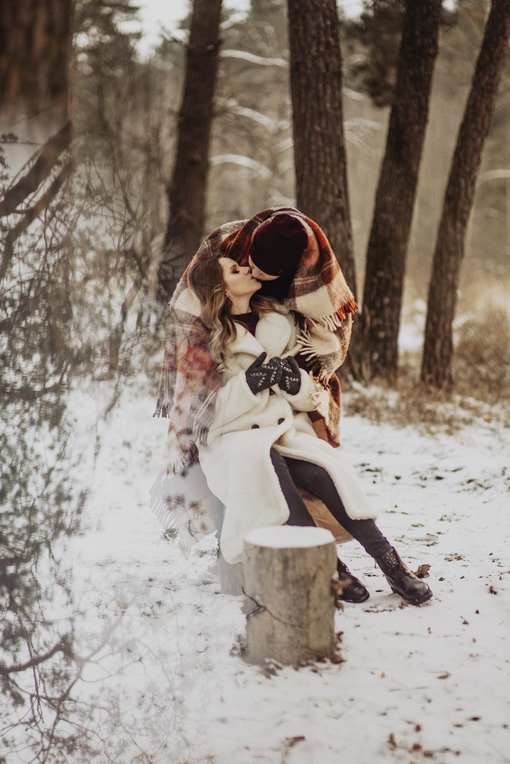 Свадебная фотосъемка и лав стори - Снежная lovestory