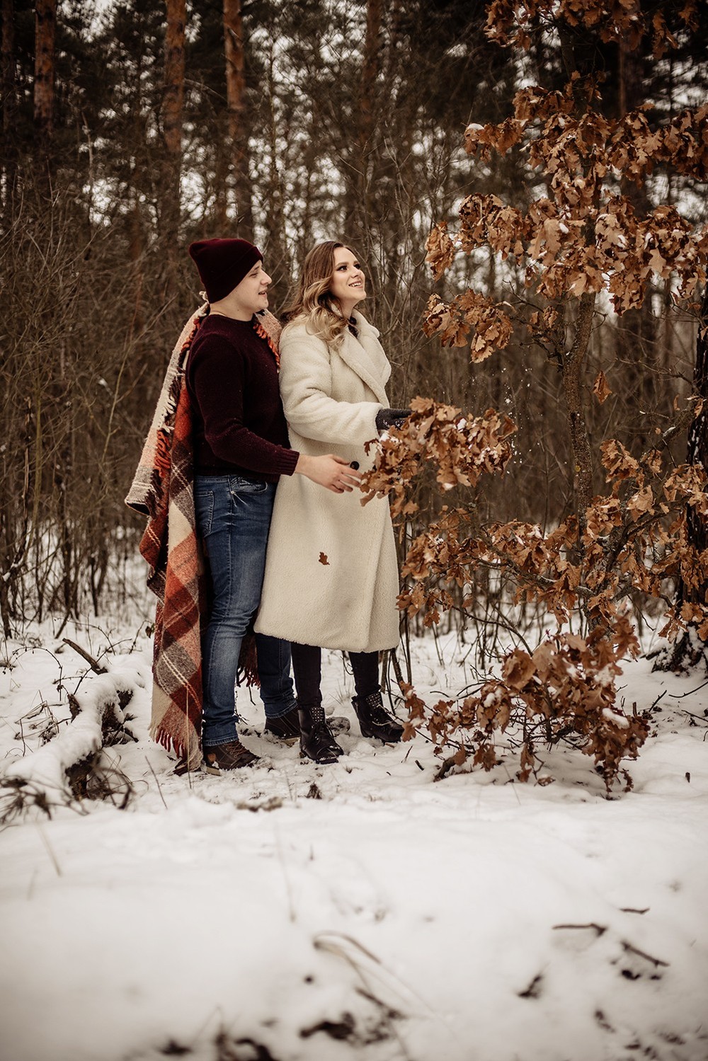 Свадебная фотосъемка и лав стори - Снежная lovestory