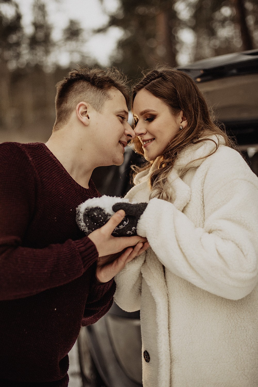 Свадебная фотосъемка и лав стори - Снежная lovestory