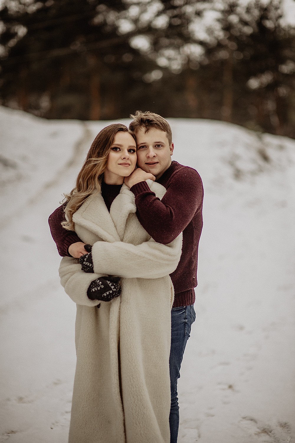 Свадебная фотосъемка и лав стори - Снежная lovestory
