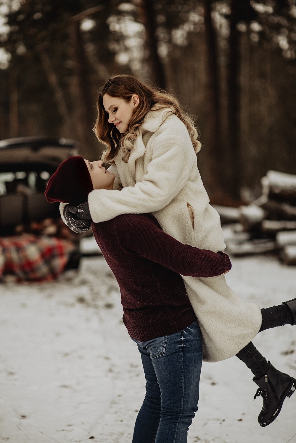 Свадебная фотосъемка и лав стори - Снежная lovestory