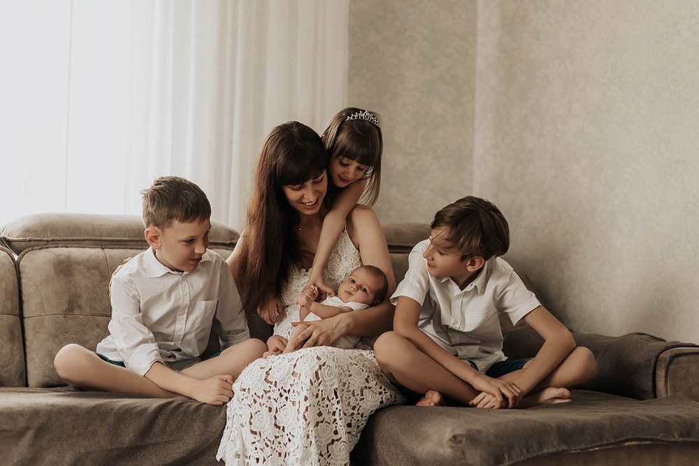Семейные фотосессии - Домашняя фотосессия для Наташи и ее семьи