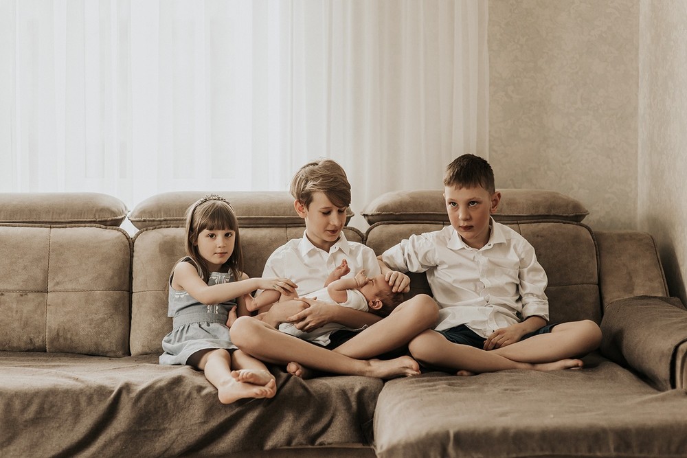 Семейные фотосессии - Домашняя фотосессия для Наташи и ее семьи