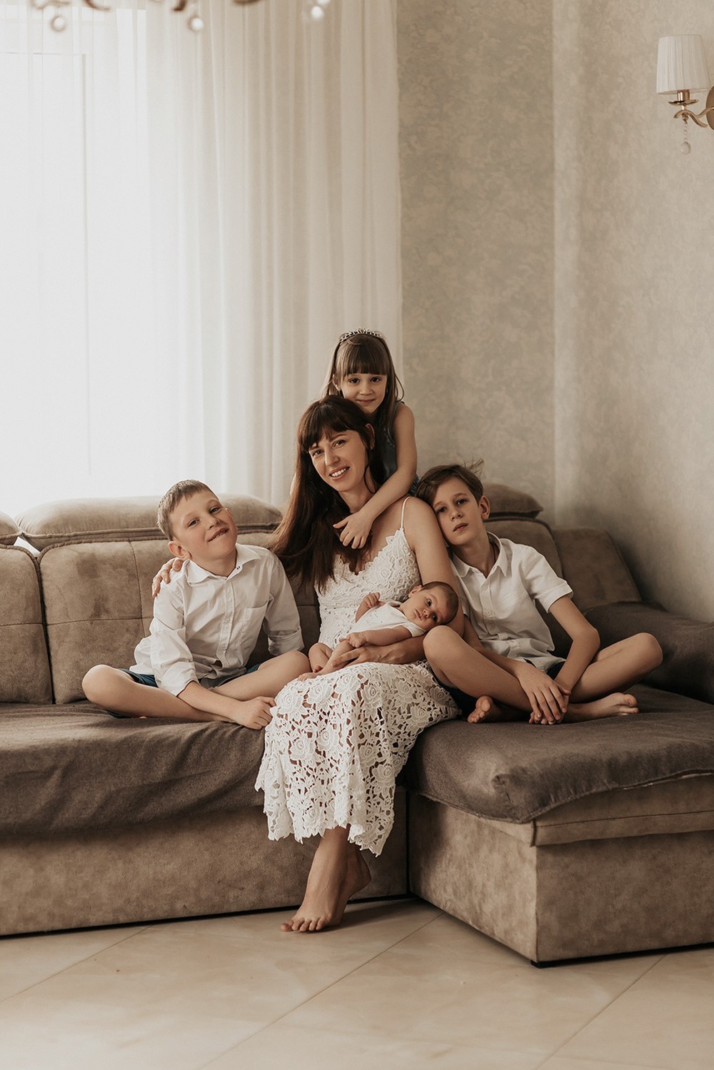 Семейные фотосессии - Домашняя фотосессия для Наташи и ее семьи