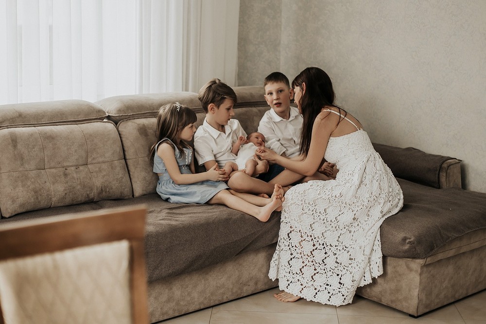 Семейные фотосессии - Домашняя фотосессия для Наташи и ее семьи