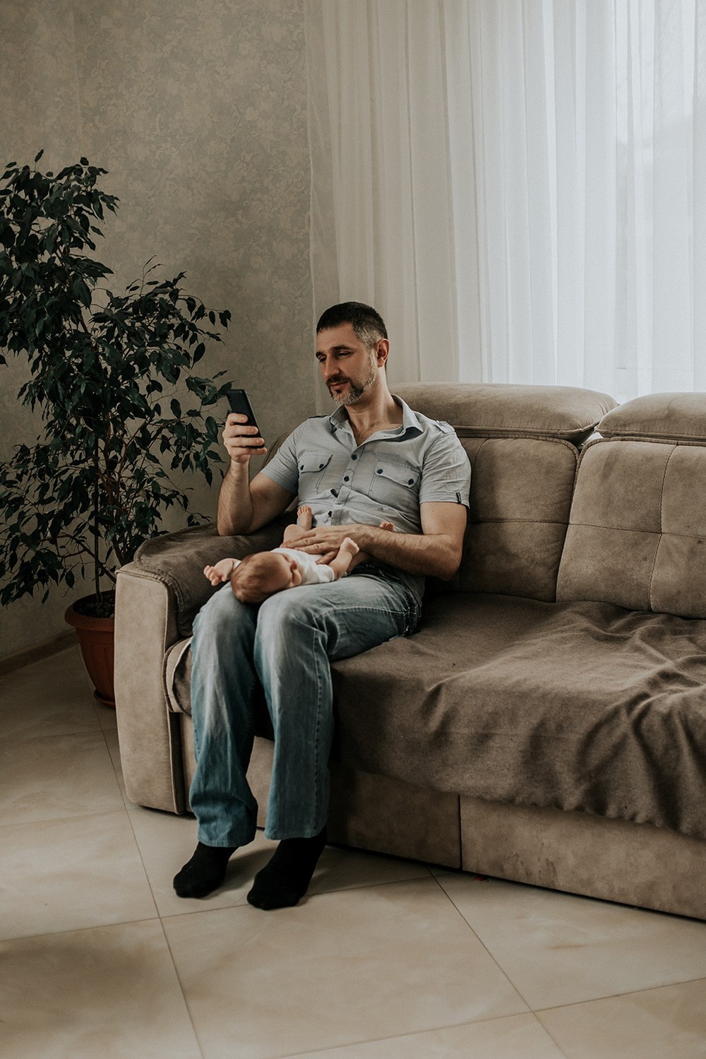Семейные фотосессии - Домашняя фотосессия для Наташи и ее семьи