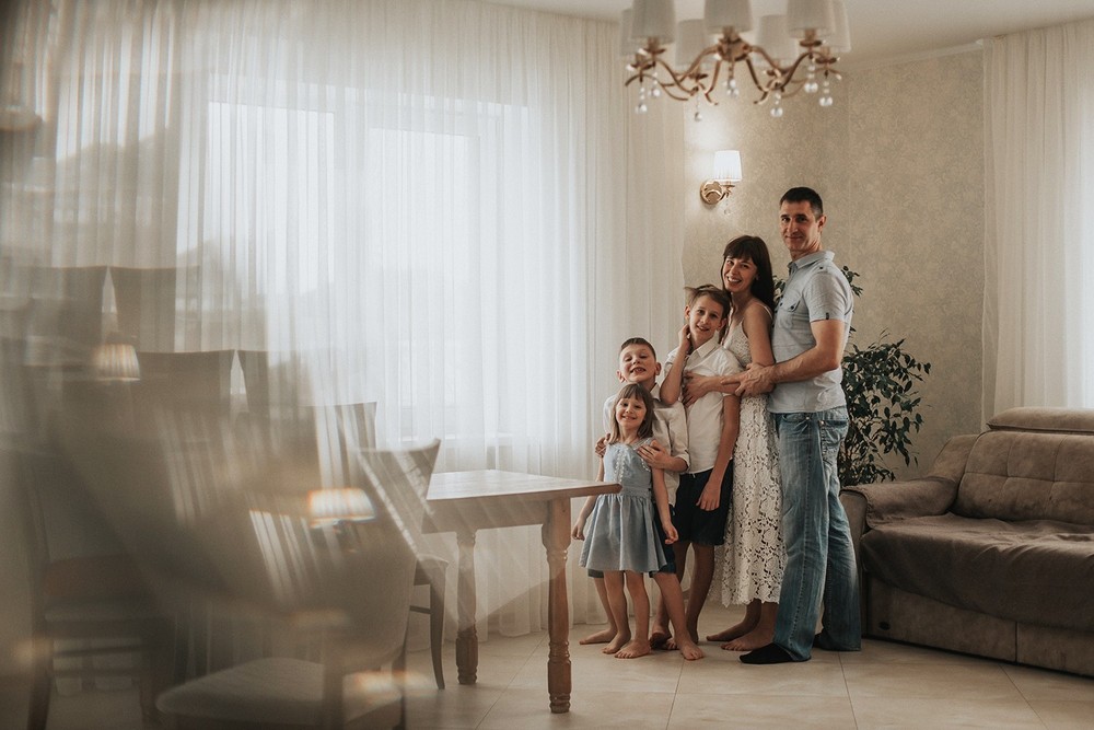 Семейные фотосессии - Домашняя фотосессия для Наташи и ее семьи