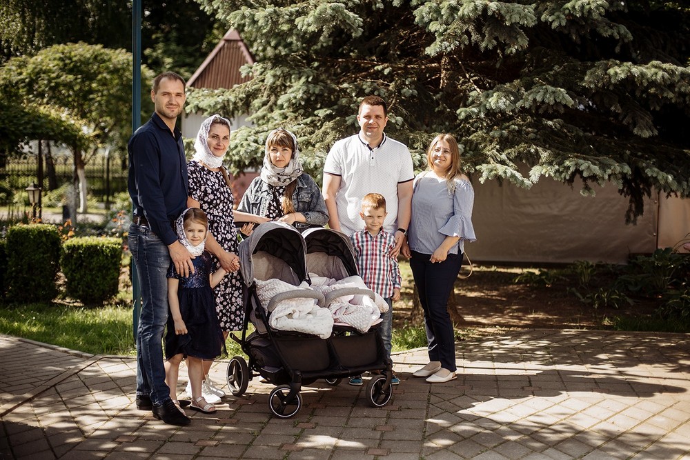 Фотосъемка крещения - Крещение двойни