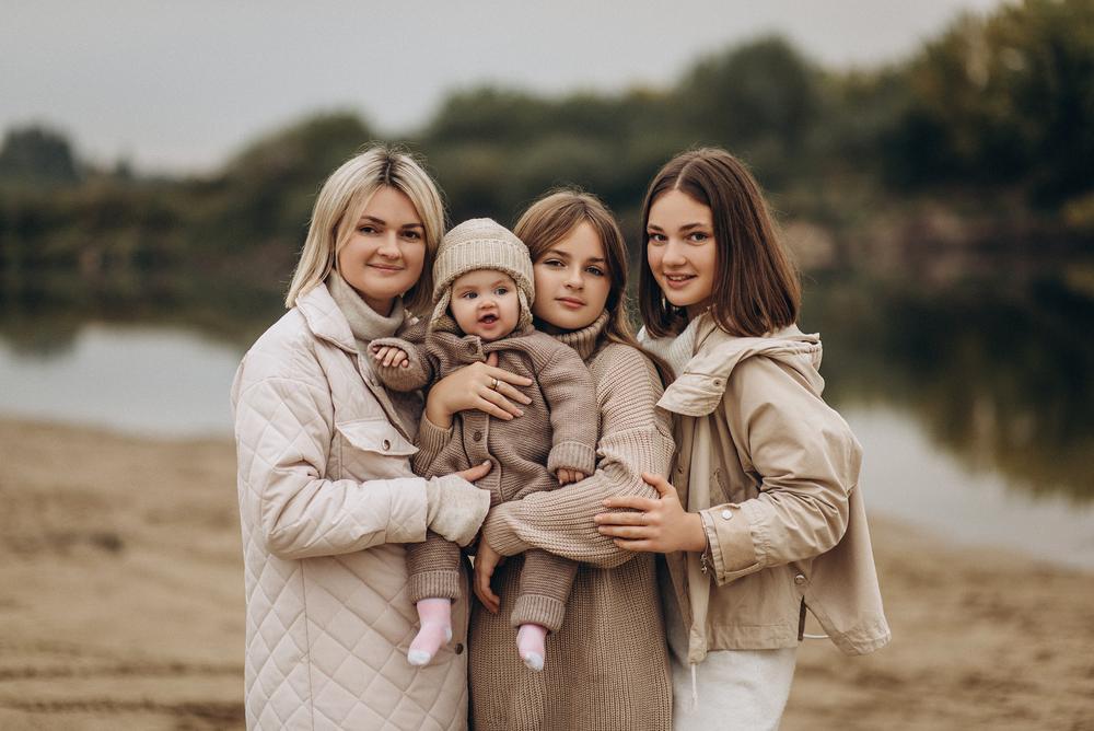 Семейные фотосессии - Татьяна и дочки