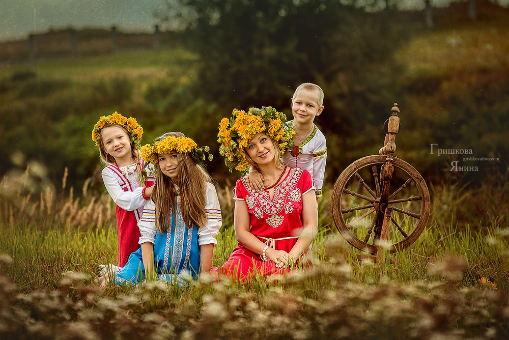 Детская фотосессия - Веночки