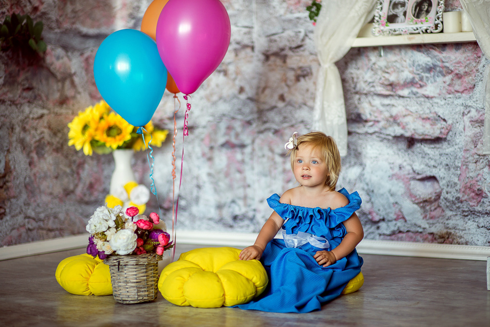 Детская фотосессия - Аня, 2 годика