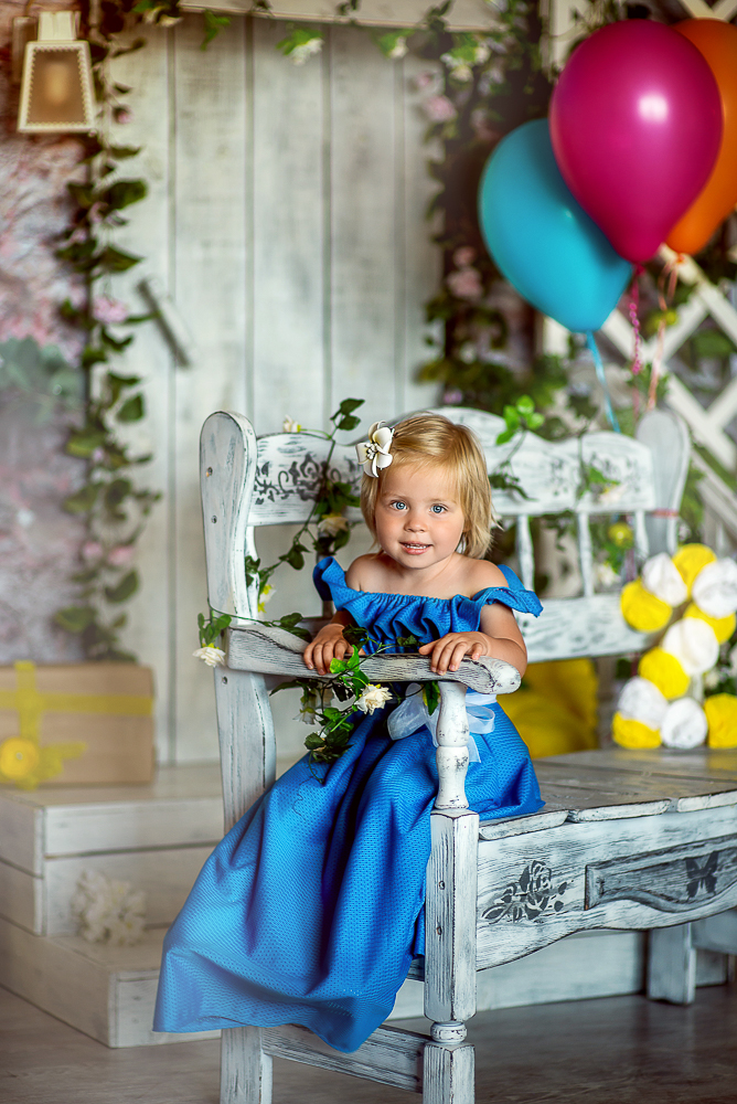 Детская фотосессия - Аня, 2 годика