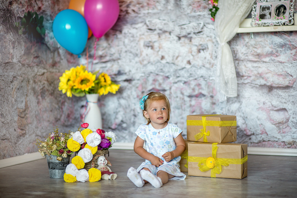 Детская фотосессия - Аня, 2 годика