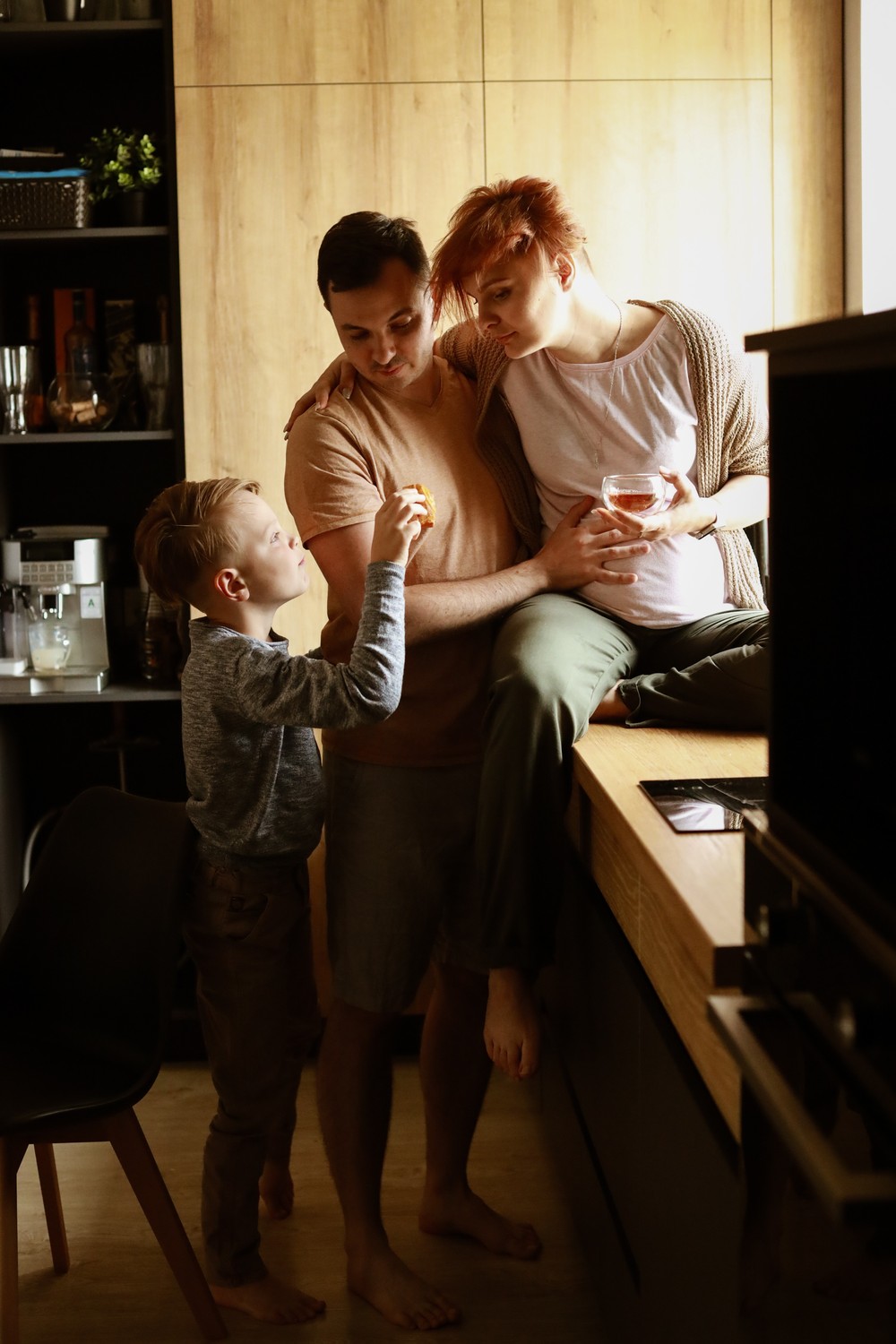 Famiglia. Pregnancy. Домашняя фотосессия. Беременность