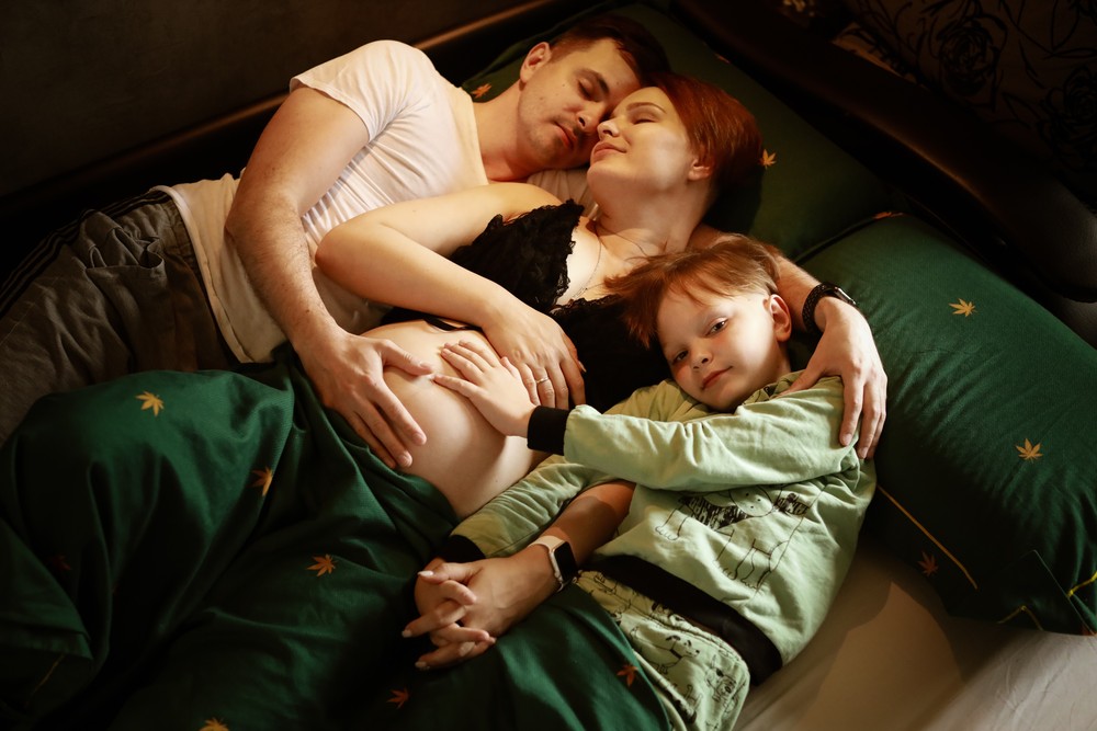 Famiglia. Pregnancy. Домашняя фотосессия. Беременность