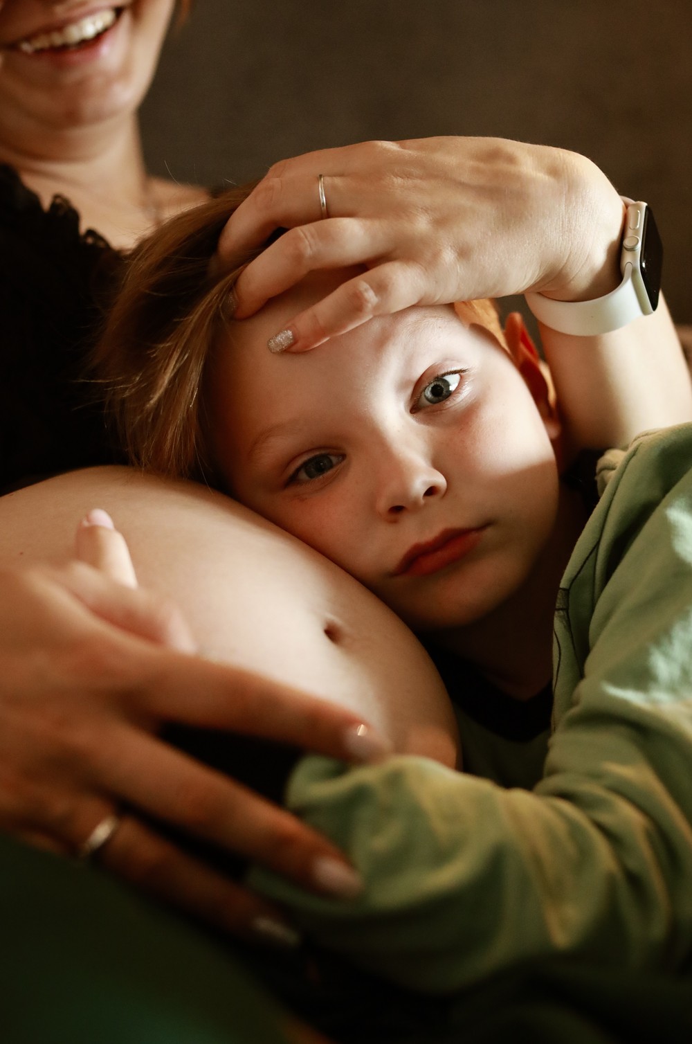 Famiglia. Pregnancy. Домашняя фотосессия. Беременность