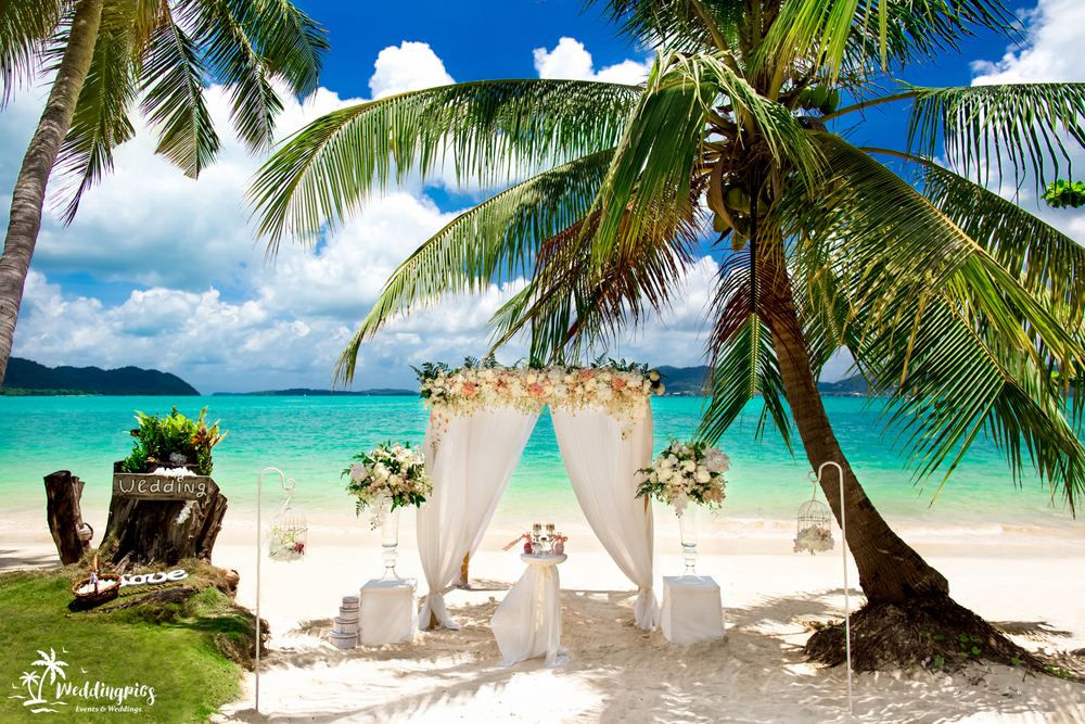 Фотосессия с аркой на пляже, Таиланд | Официальные свадьбы от туроператора AG Corporation