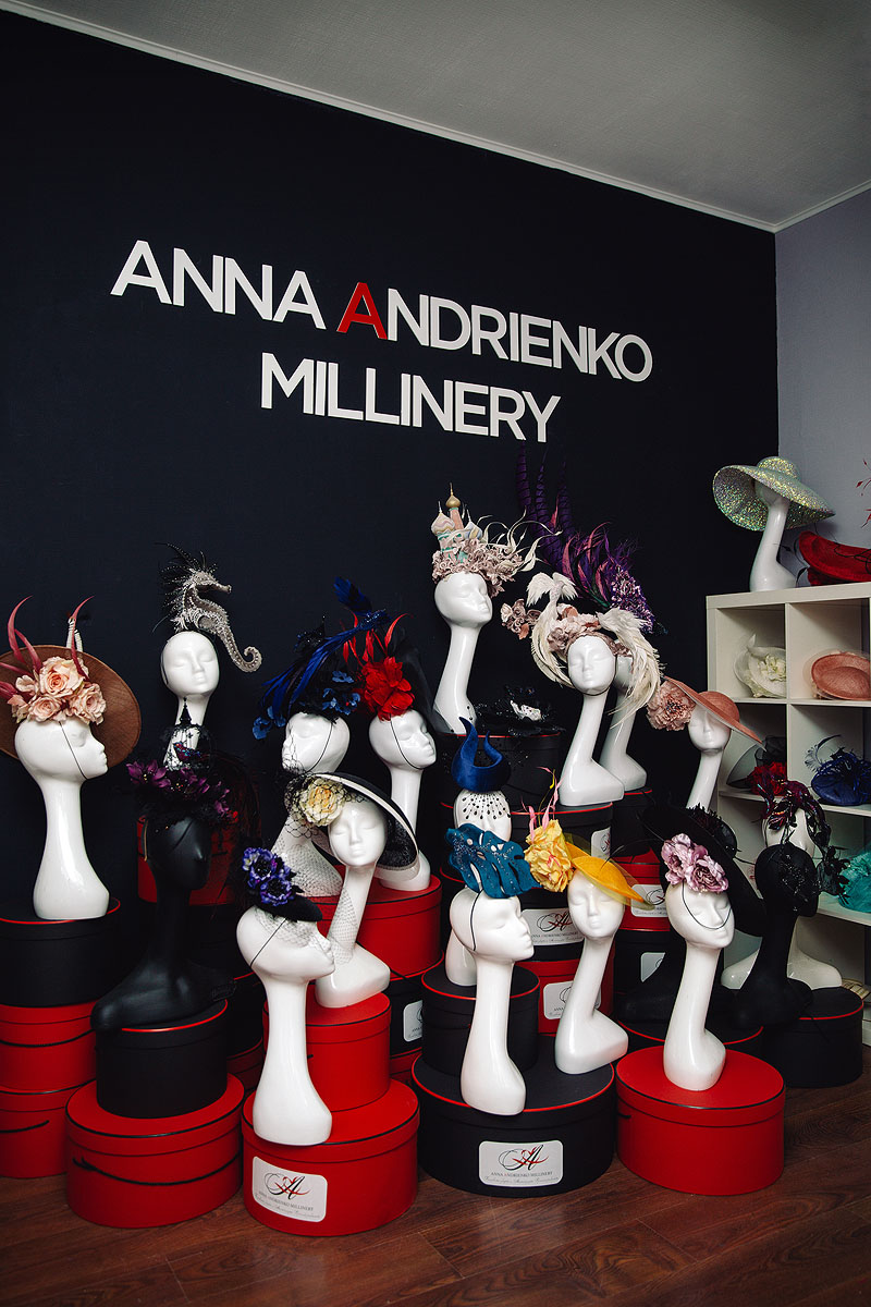 Контакты магазина головных уборов Anna Andrienko millinery