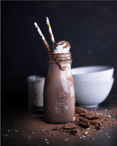 Шоколадный смузи с бананом и кокосовым молоком, пошаговый рецепт с фото на ккал
