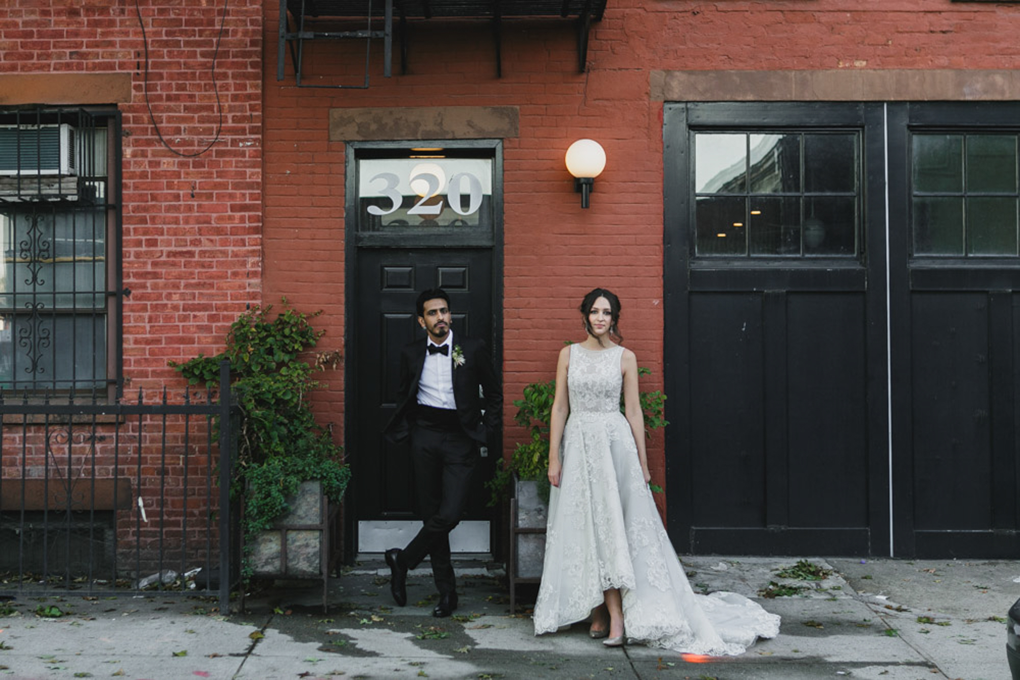 Untraditional Indian wedding in Brooklyn at the green building.