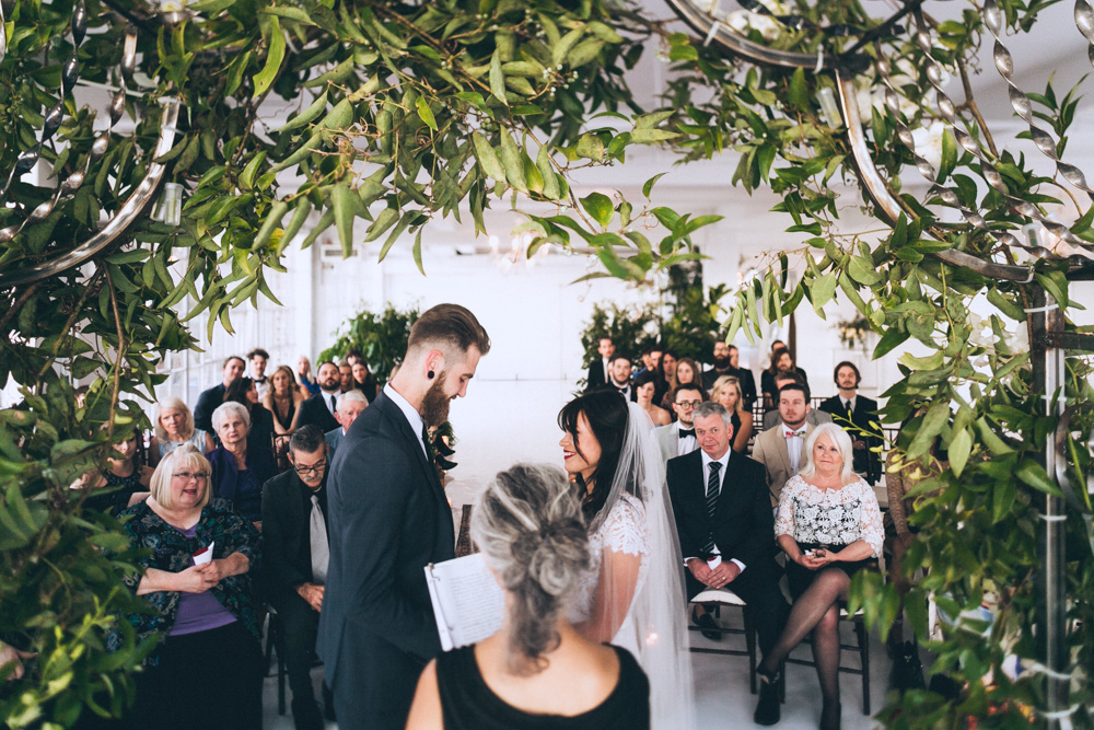 Wedding ceremony at the Studio 450 Manhattan New York City