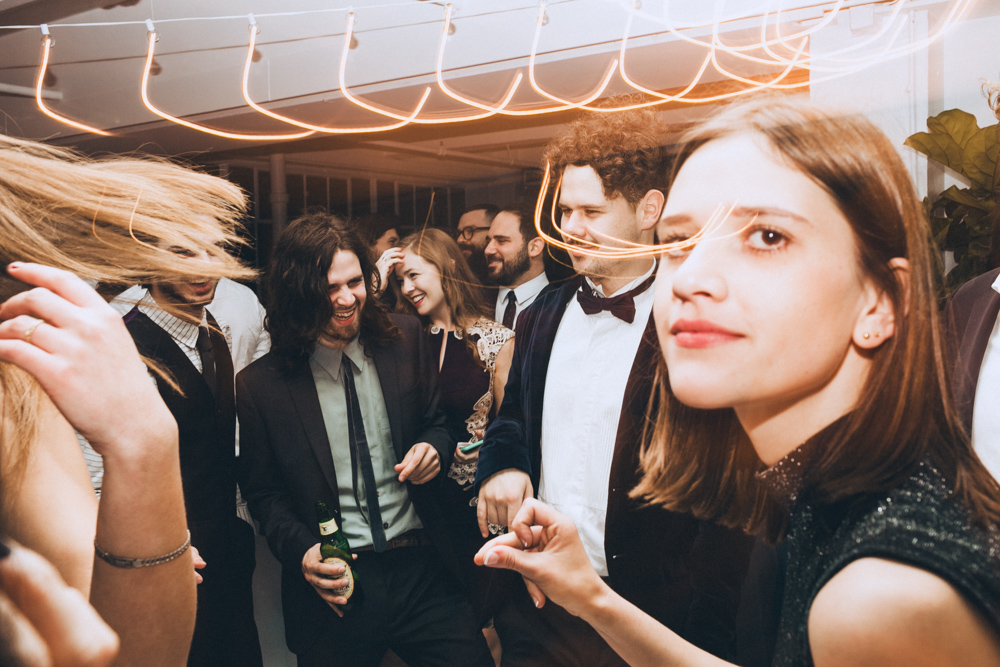 Wedding party at the Studio 450 Manhattan New York City