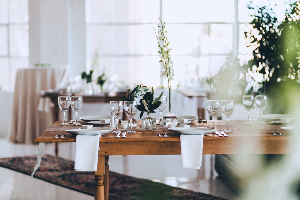 Wedding reception at New York City Rooftop Studio 450 Wedding Venue