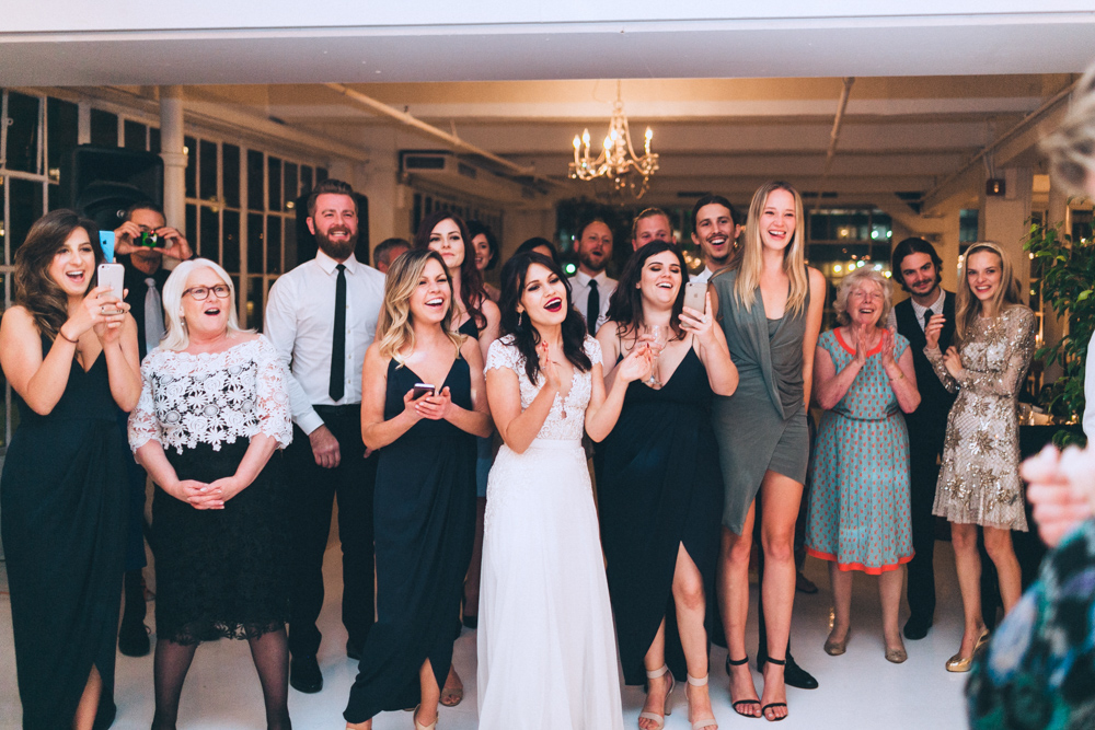 Wedding party at the Studio 450 Manhattan New York City