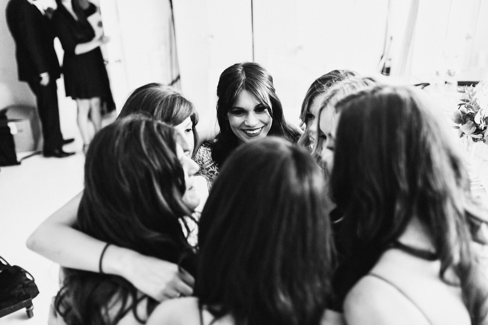 Bride with her bridesmaids at the Studio 450 Manhattan New York City