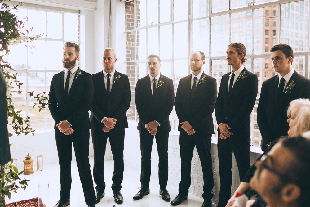 Wedding ceremony at the Studio 450 Manhattan New York City