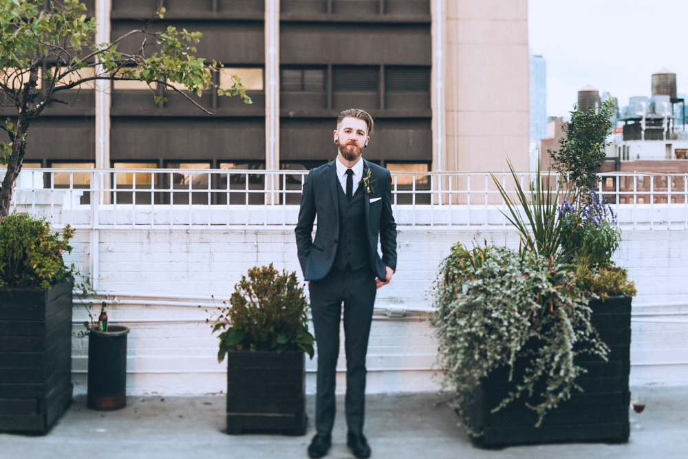 Groom portraits at the Studio 450 Manhattan New York City