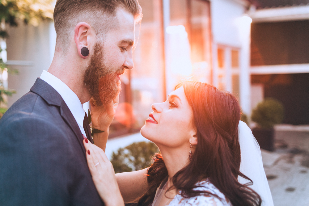 Bride and groom at the Studio 450 Manhattan New York City