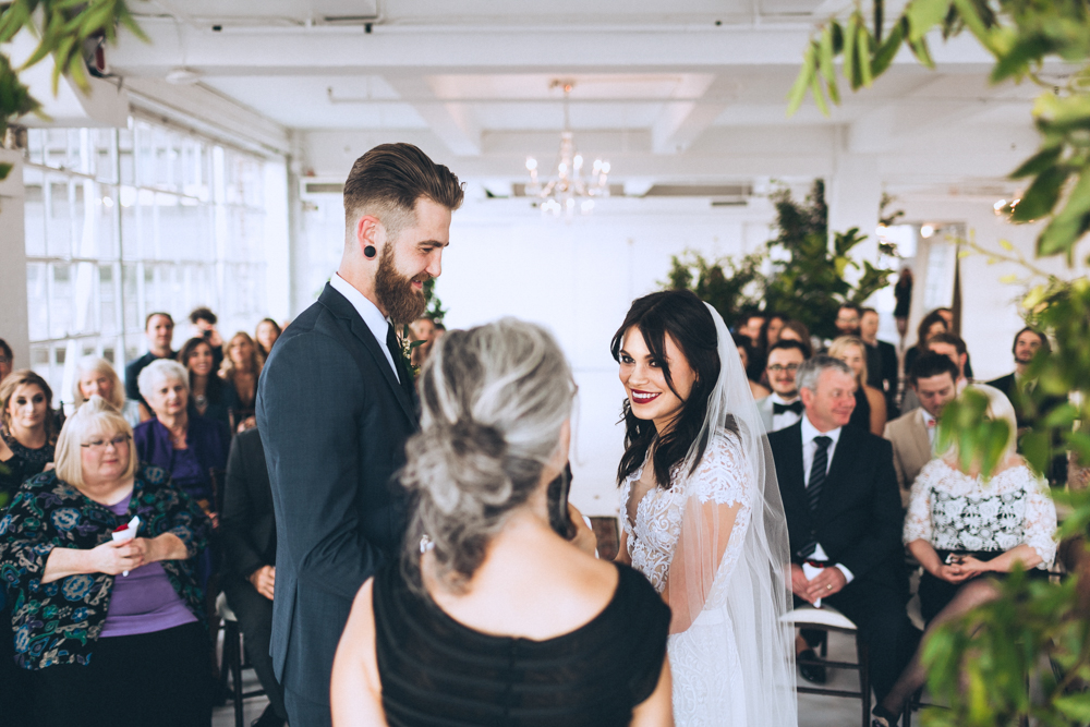Wedding ceremony at the Studio 450 Manhattan New York City