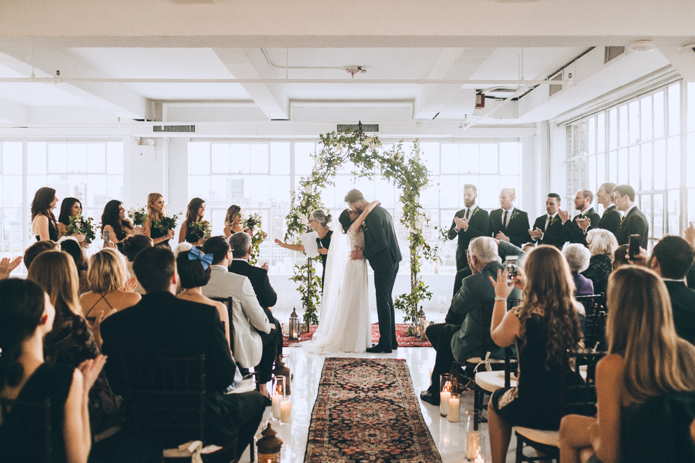 Wedding ceremony at the Studio 450 Manhattan New York City