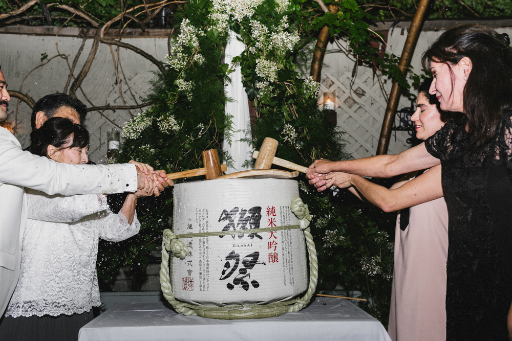 Unique Japanese wedding ceremony at Sweetwater, Brooklyn NY
