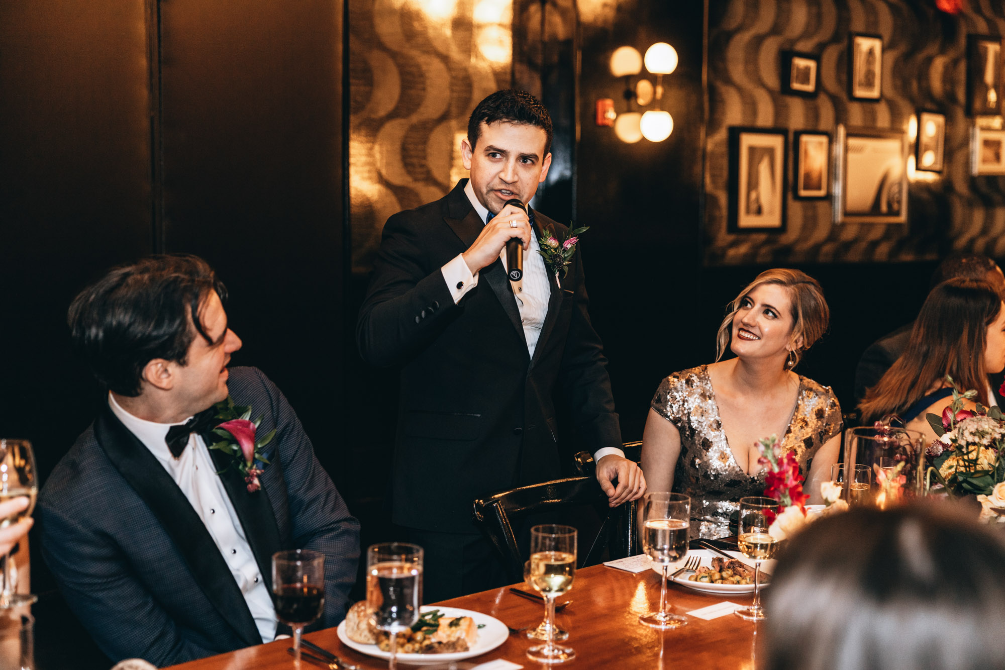 Guests doing speeches and enjoying their night at the 501 Union, Brooklyn, NY