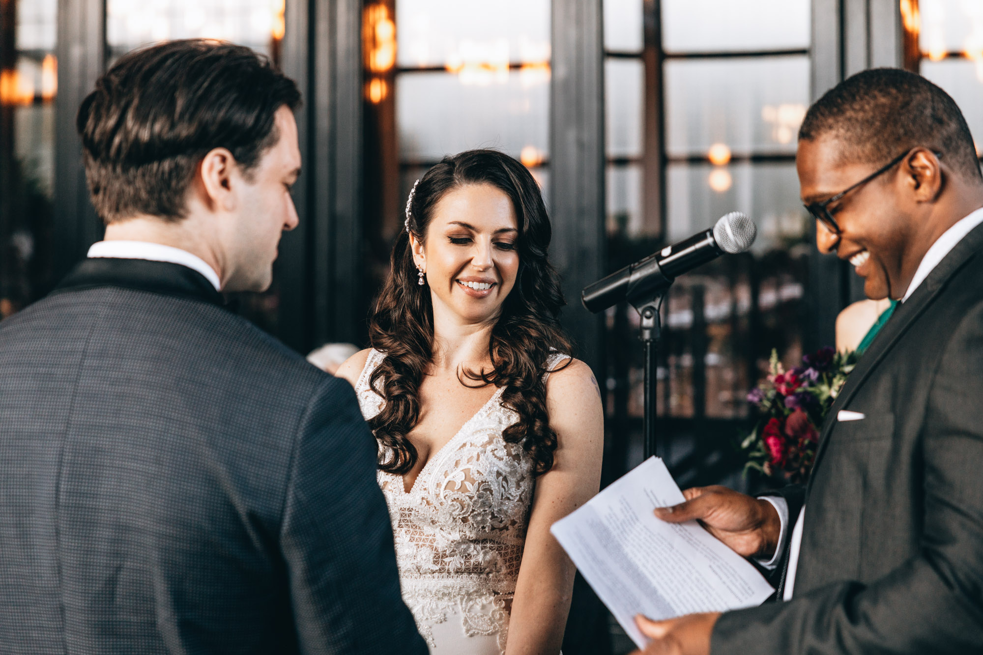Moments from a sweet ceremony at 501 Union, Brooklyn NY