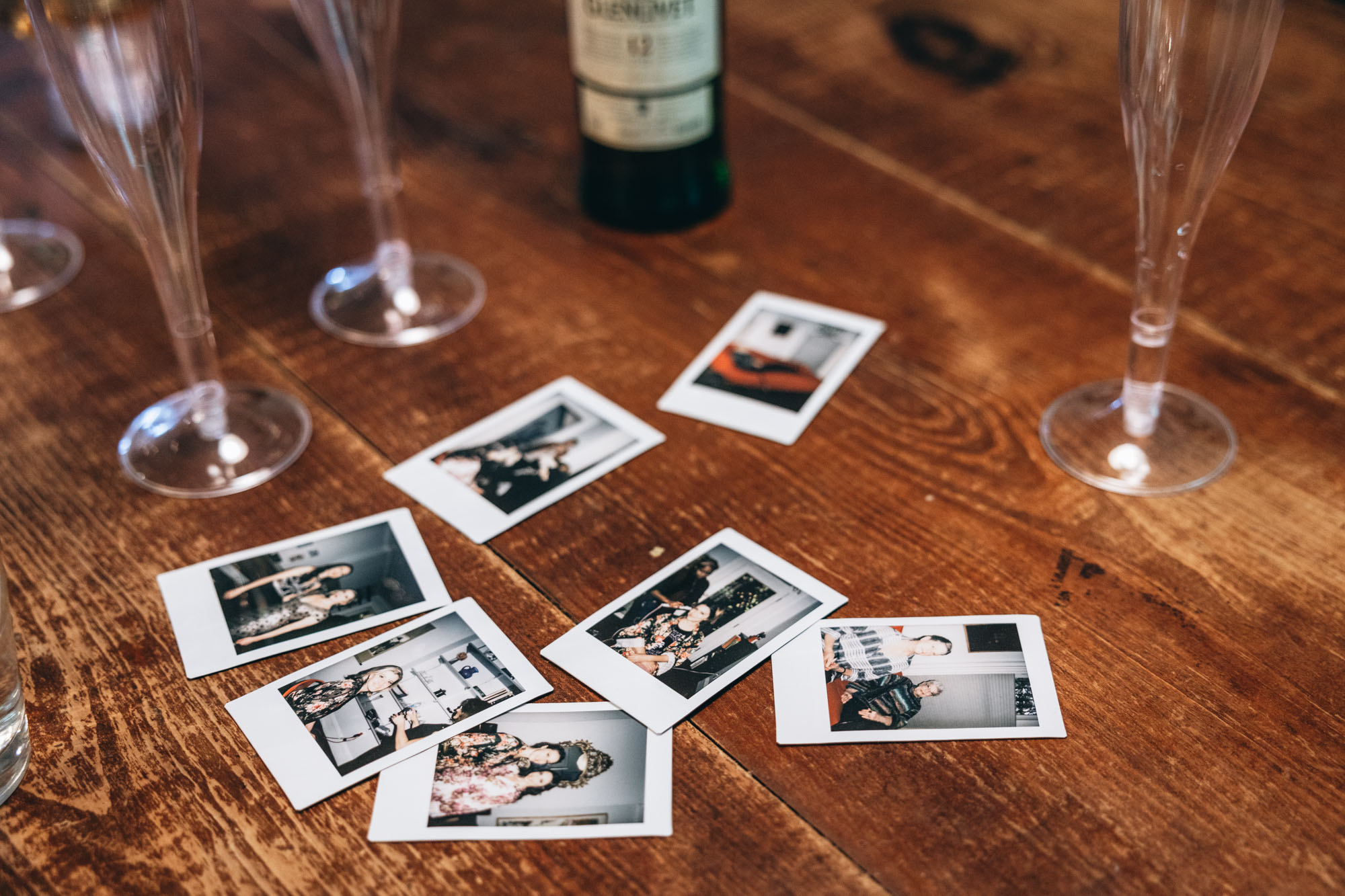 Polaroids on the morning of the wedding day, Brooklyn NY