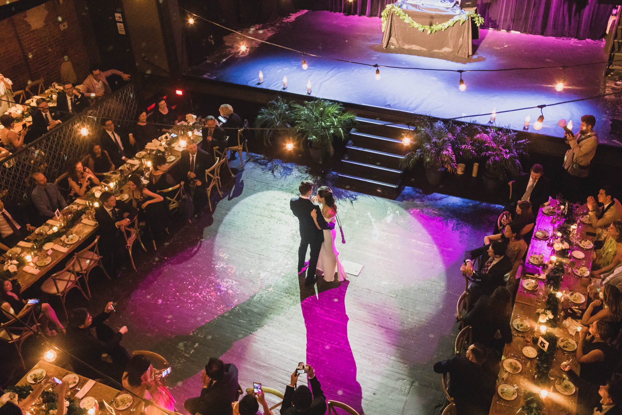 Music Hall of Williamsburg wedding reception, first dance. Wedding Williamsburg, brooklyn