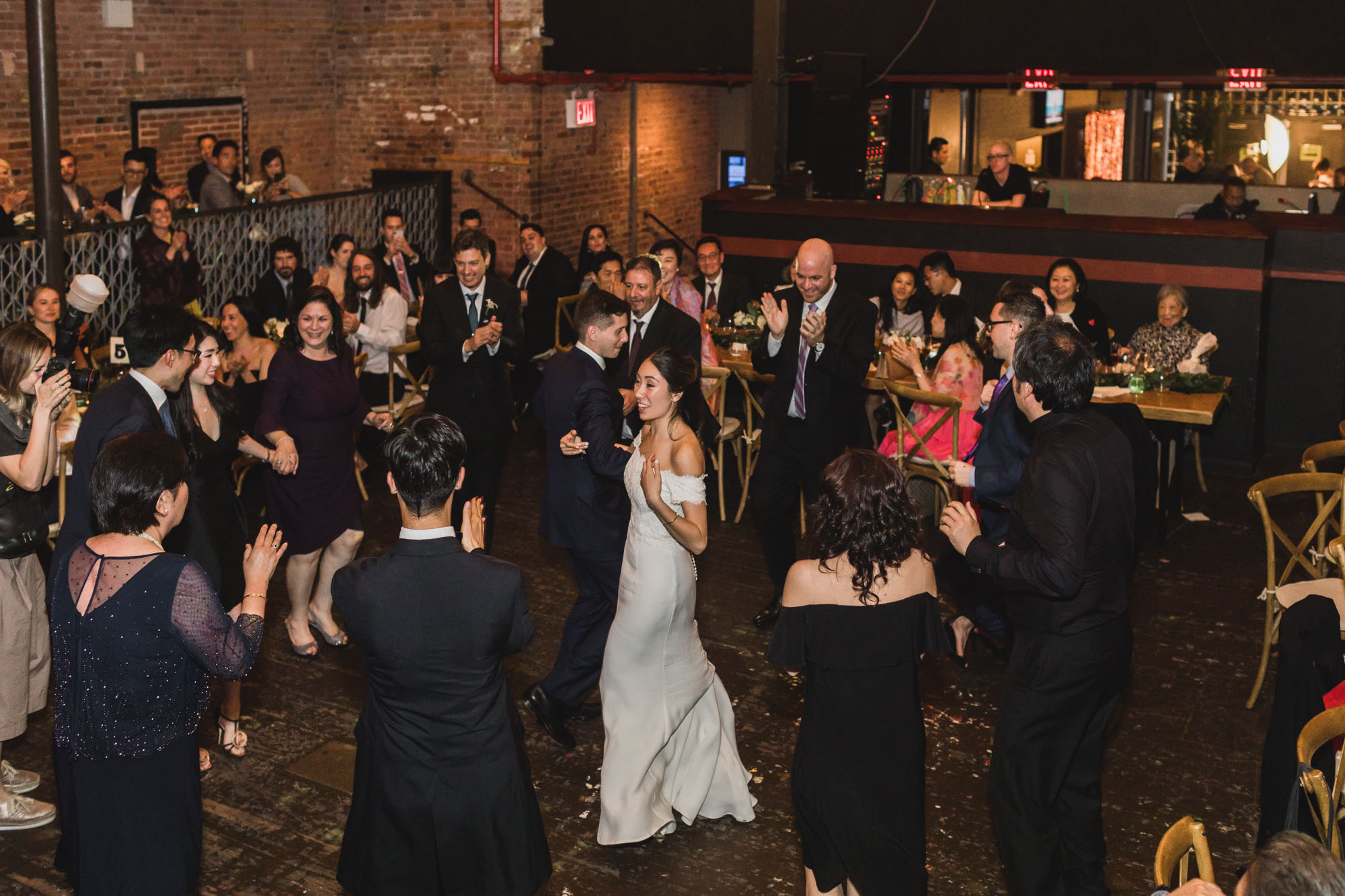Music Hall of Williamsburg wedding reception, dancing. Wedding Williamsburg, brooklyn