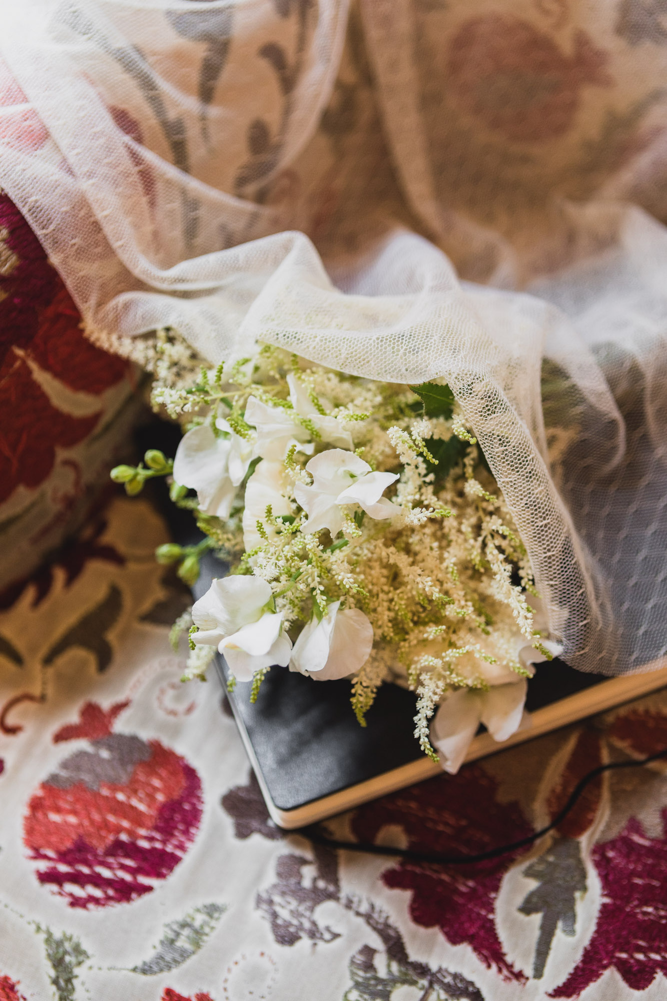 Getting ready, details, wedding bouquet. Wedding in Williamsburg, Brooklyn