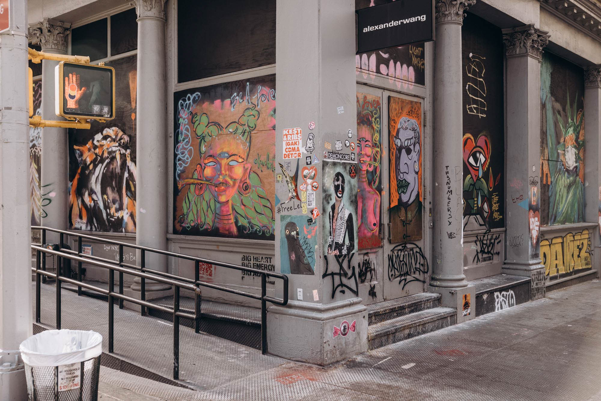 Street art in Soho. Manhattan NY