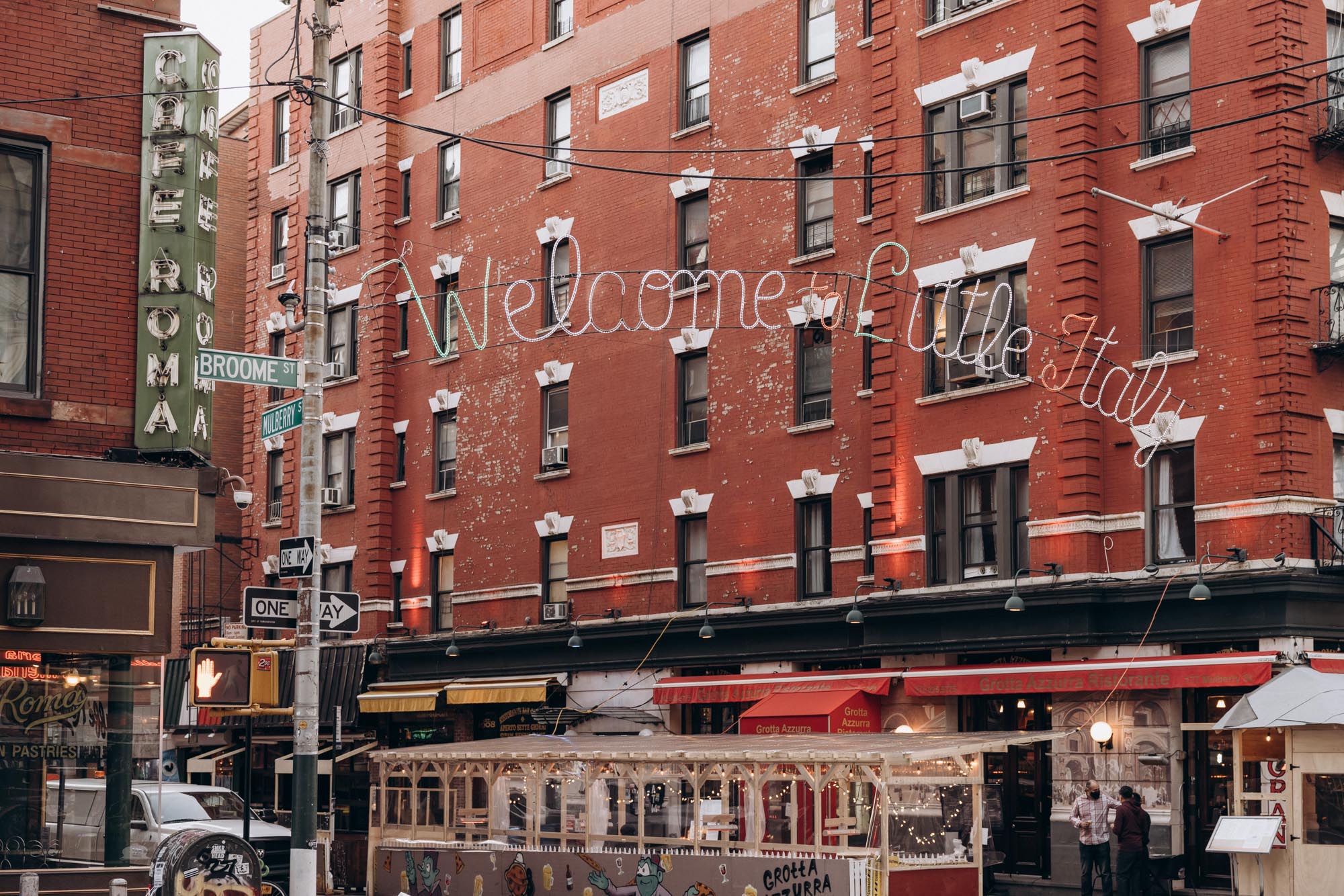 Little Italy architecture. Manhattan NY